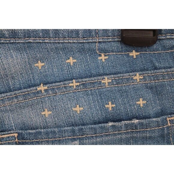 Ksubi Womens Jeans W28 L32.5 Scooter Stretch Mid Indigo Straight Jean NWOT - Picture 7 of 8